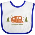 thumbnail image 3 of Inktastic Rather Be Camping C3 Boys or Girls Baby Bib, 3 of 4