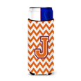 thumbnail image 1 of Aisladores de bebidas Caroline's Treasures Ultra Chevron Orange y Regalia letra J para latas delgadas CJ1062-JMUK, 1 of 1