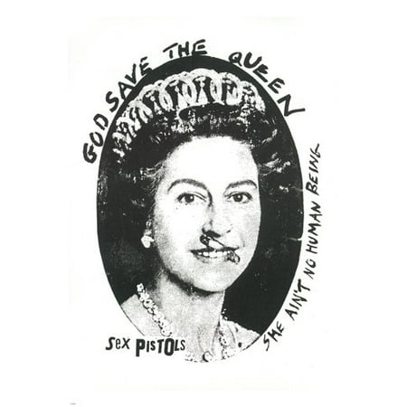 Sex Pistols God Save The Queen Promo Poster Punk Queen Elizabeth Ii 24x36 Walmart Com Walmart Com