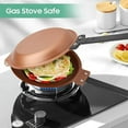 thumbnail image 6 of Cake Pan Mexican Folding Pan Non-Stick Frying Pan Double-Sided Breakfast Folding Frying Pan Gold, 6 of 6
