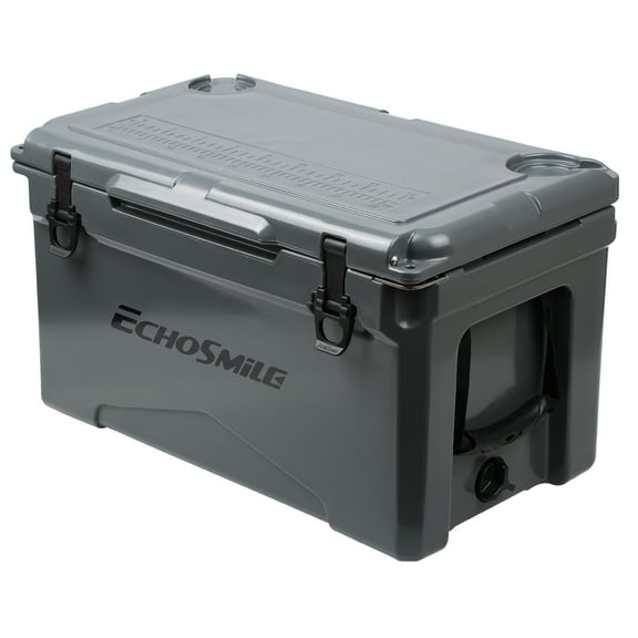 EchoSmile 40 qt. Rotomolded Cooler in Grey