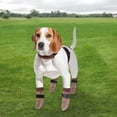 thumbnail image 7 of Unique Bargains 4Pcs Non-Slip Dog Socks with Adjustable Tapes Beige M, 7 of 7