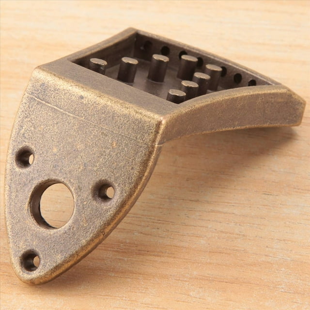 Piezas Traseras de Mandolina Triangular de Metal de Bronce para Reemplazo de Mandolina Superior Arqueada de 8 Cuerdas
