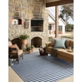 thumbnail image 3 of Indoor Outdoor Rug 9x12, Reversible, Loloi Easton Denim / Ivory (8'6" x 11'6"), 3 of 7