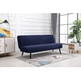 thumbnail image 2 of Armless Sofa Slipcover, Soft Fabric Non-Slip Elastic Slipcover (Navy Blue), 2 of 4