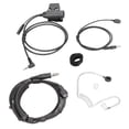 thumbnail image 2 of Cable adaptador PTT, U94 PTT con dedo PT Tand Control de garganta auriculares con micrófono de garganta probado profesionalmente, 2 of 8
