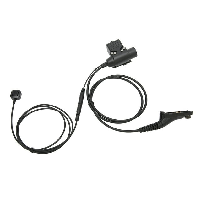 Adaptador PTT, sistema U94 PTT Micrófono de dedo militar PTT PT T para la parte superior de la línea
