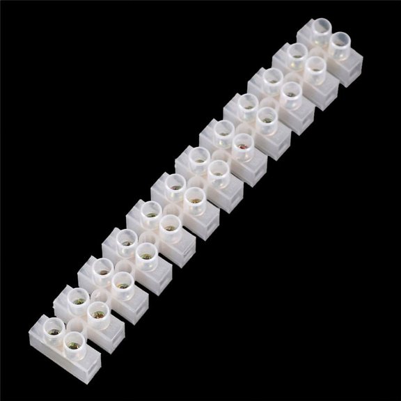 10A Electrical Wire Connection 12Position Barrier Terminal Strip Block LuMTR WA