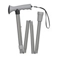 thumbnail image 2 of HealthSmart Folding Comfort Grip Cane, Gray, 2 of 5