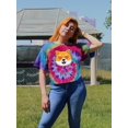 thumbnail image 2 of Cute Shiba Inu Love Eyes Tie Dye Spiral Women -Image by Shutterstock, Female Large, 2 of 4