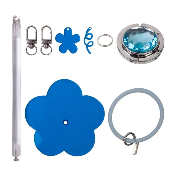 Sharprepublic Wrist Yarn Holder Acrylic Crocheting Embroidery Accessories Yarn Ball Holder blue flower