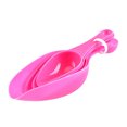 thumbnail image 1 of Juego de 4 Cucharas Medidoras de Plástico Bewildely 2 Cabezas Rosado, 1 of 6