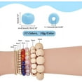 thumbnail image 2 of PH 1500pcs Candy Color Seed Beads 15 Colors Glass Beads 6/0 4mm Waist Beads Spacer Beads Tiny Glass Bead Kit for DIY Crafts Supplies Earrings Necklaces Bracelet Jewelry Making Colorful DIY, 2 of 9