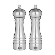 Trudeau Stainless Steel 8 Inch Professional Pepper and Salt Mill Set
