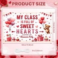 thumbnail image 2 of Red Theme Valentine's Banner Heart Shape Love Display Rose Decor Romantic Heart Backdrop for Valentine's Party Romantic Date Anniversary Celebration, 2 of 9
