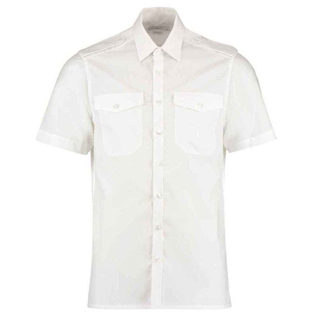 Kustom Kit Chemise de Pilote à Manches Courtes pour Hommes