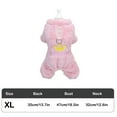 thumbnail image 3 of Cute Dog Pajamas Anti-Shedding Warm Winter Jumpsuit for Small Dogs Cats Size up to 15.7x20.4 Inches (Pink/XL), 3 of 6