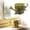 C, variant on Mini Metal Watering Can Decorative Rustic Garden Water Pot with Linen Bow for Indoor Outdoor and Home Decor