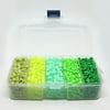 5mm PE DIY Product Title Perler Fuse Beads Refills for Kids, Tube, Green, 5x5mm, Hole: 3mm; about 1900pcs/ box