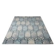 thumbnail image 3 of Ladole Rugs Stella Geometric Design Contemporary Indoor Ivory Blue Grey Honeycomb Pattern Area Rug Carpet, 8x10 (7'10" x 10'5", 240cm x 320cm), 3 of 6