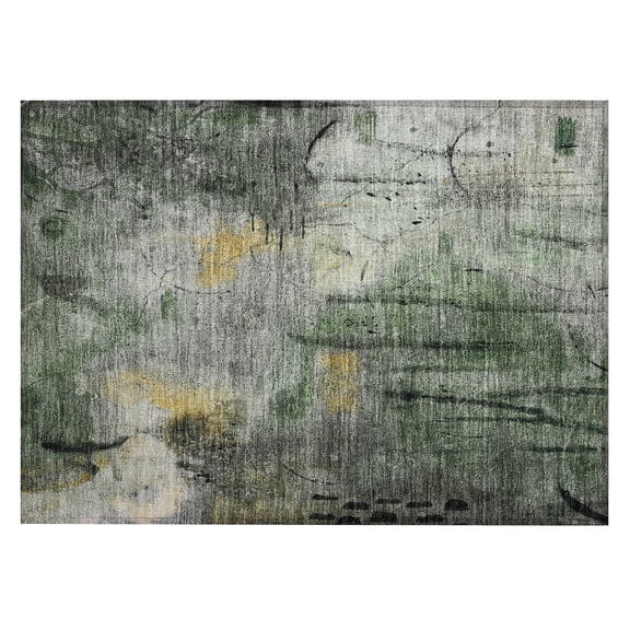 Dalyn Rugs Machine Washable Indoor/Outdoor Chantille ACN2032 Pewter 1'8" x 2'6" Rug
