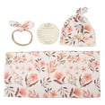thumbnail image 2 of Manta Receptora Para Recién Nacido Con Estampado Floral Con Diadema, Envoltura Suave Para Bebé Para Mejorar El Sueño, 2 of 7