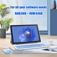 thumbnail image 5 of 10 inch Android 14 Tablet with Keyboard, 2 in 1 Tablets Set Include Case Mouse Stylus Film, 8GB RAM+64GB ROM, Quad Core 10.1'' Tab, 6000mAh Battery, 8MP Dual Camera, Google GMS Tableta, Blue, 5 of 7