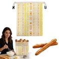 thumbnail image 2 of Garloy Reusable Bread Bag Beeswax Bread Bags for Sourdough Sourdough Bags Bread Storage Bags Sourdough Bread Bags Linen Bread Bag Bread Bags for Homemade Bread Homemade Bread Storage 1PC 17"x13", 2 of 9