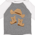 thumbnail image 4 of Inktastic Western Style Boy Boots Boys or Girls Long Sleeve Baby Bodysuit, 4 of 5