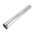 thumbnail image 1 of Tubo de escape recto con rodillo de perlas para bricolaje, tubería de escape modificada para automóvil, 2.75" de diámetro exterior, longitud de extremo de 20", acero inoxidable T304 tono plateado, 1 of 7