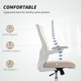 thumbnail image 4 of HOMCOM Ergonomic Office Chair, Desk Chair with Lumbar Support, Beige, 4 of 10