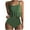 Army Green, variant on Atogsazn High Waisted Tankini Swimsuits for Women Flounce Top Tummy Control Bathing Suits Swimwear Clothes Orange M