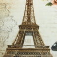 thumbnail image 6 of 3Pcs Bathroom Set Bath Rug Set Paris Eiffel Tower Pattern Anti-Slip Bathroom Pedestal Rug + Toilet Lid Cover + Floor Mat Bath Mat Set, 6 of 9