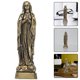 thumbnail image 5 of Miniatura de la Virgen María, estatua de latón para escritorio, estatua católica en miniatura para decoración del hogar u oficina, escultura religiosa clásica para Navidad, 5 of 7