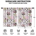 thumbnail image 2 of Blackout Kids Curtains,Pioneer Flower Floral Print Pattern Childrens Insulated Curtains Set Of 2,Bedroom Essentials,Toddler Room Decor 42"x54", 2 of 5