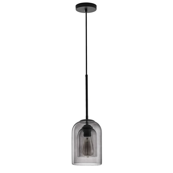 Aiwen Novelty Black Shaded Pendant Light Glass Shade Hanging Ceiling Lamp