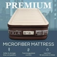 thumbnail image 2 of Englander Microfiber Air Mattress w/ Built-in Pump, Carry Bag. Queen Size, 20 in, 2 of 7