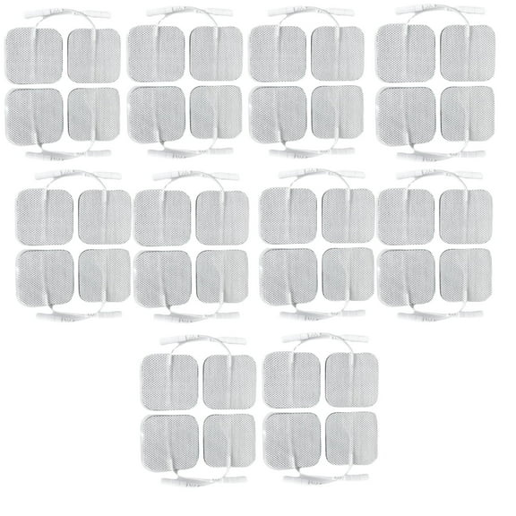 40 Electrode Pads Tens Units 2x2Inch White Cloth
