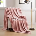 thumbnail image 5 of IR Imperial Rooms Fleece Bed Throw Blanket, Plush, Travel and Couch Fuzzy, Cozy Washable Ultrasoft Twin Size Pink, 5 of 9