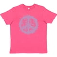 thumbnail image 3 of Inktastic Purple Peace Youth T-Shirt, 3 of 5