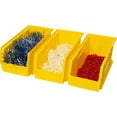 thumbnail image 3 of Akro-Mils Stackable Storage Bins, AkroBins Stacking Organizer, 11"x5"x5", Yellow, 12-Pack, 3 of 17