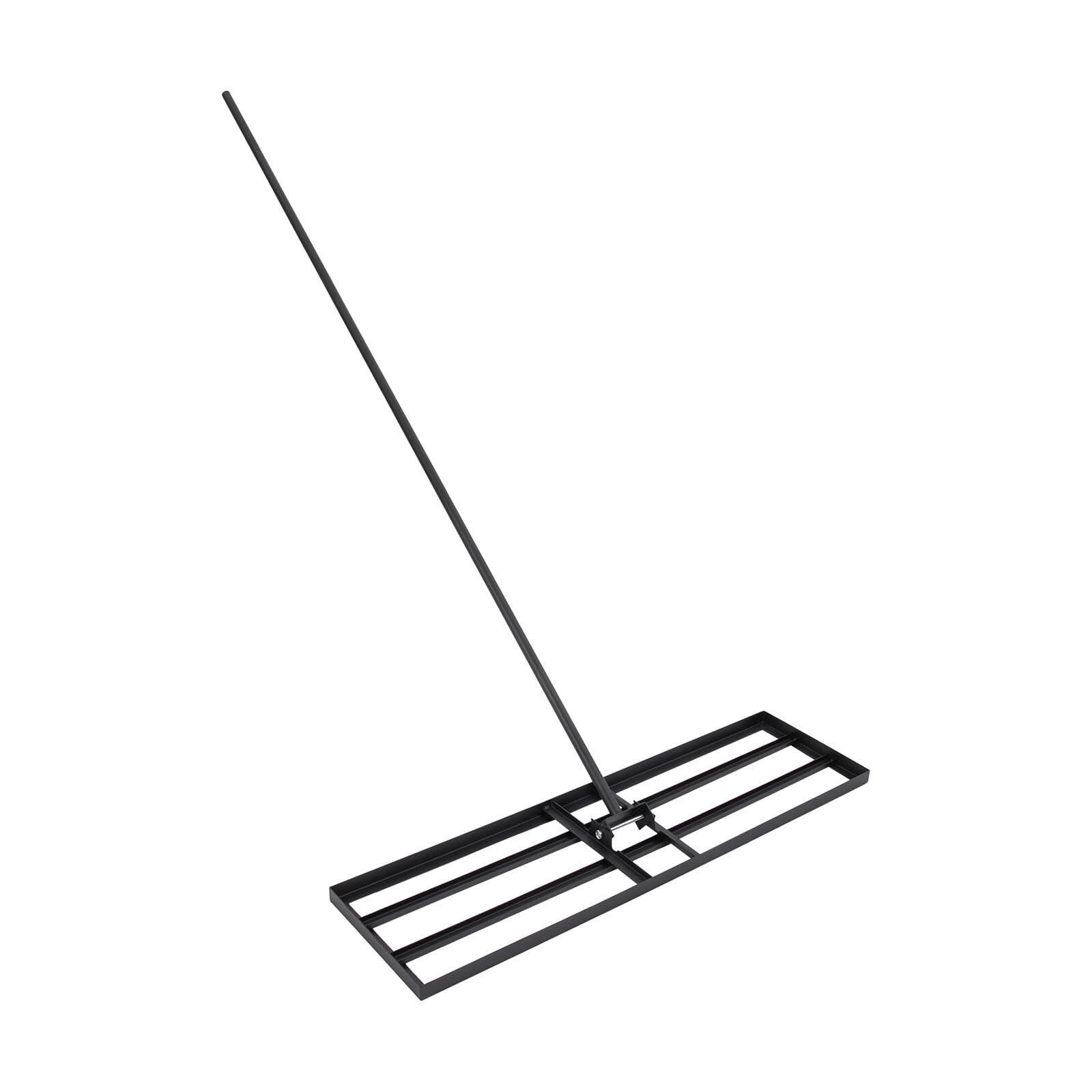 Grassland Leveling Rake, Lawn Leveling Rake 91x25cm Black Soil Leveling Tool, Adjustable Handle for Garden Yard Lawn Care & Soil Preparation
