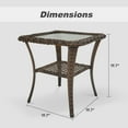 thumbnail image 2 of Gymojoy 5 Piece Patio Furniture Set, Outdoor Patio Conversation Rattan Chair with Ottomans, Coffee Table for Patio for Balcony Poolside Front Porch Deck, 2 of 18
