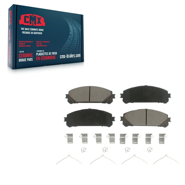 CMX Front Ceramic Disc Brake Pads CMX-D1324 for Car Toyota Lexus Highlander Sienna RX350 Camry NX300 NX200t RAV4 Prime RX450h bZ4X NX350h NX350 NX300h Subaru Solterra RX350L NX250 RZ450e NX450h+ Crown