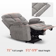 thumbnail image 6 of MCombo Oversized Power Lift Recliner Chair with 27.2'' Extra Wide Seat for Big Elderly People, Fabric (Light Grey, Medium-Wide), 6 of 9