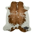 thumbnail image 2 of Chromatic Brown And White Cowhide Rug, 6x7 ft, Genuine Leather, Natural Cowhide for Modern & Rustic Decor, 2 of 6