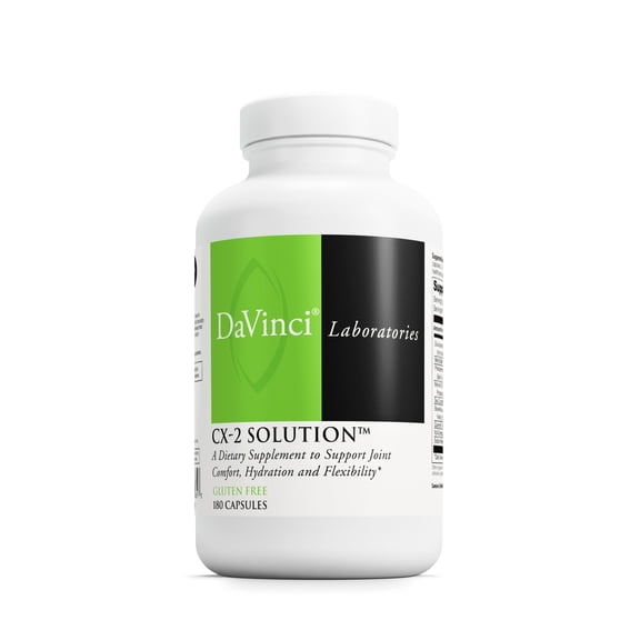 DaVinci Labs CX-2 Solution - Dietary Supplement for Joint Health & Connective Tissue Support - 180 Capsules