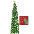 thumbnail image 1 of Árbol de Navidad HMASYO 1,5 m con luces y oropel verde, 1 of 9