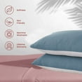 thumbnail image 6 of Qiweii Set of 2 Standard Size Pillow Shams with Envelope Closure - Soft Breathable Decorative Pillow Covers for Bedding, Hotel, Home, Easy Care Cotton Linen Blend, Machine Washable, 6 of 6