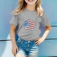 thumbnail image 2 of eileial USA Shirt Toddler Boys Girls American Flag Tshirt 4th of July Shirt Kids Patriotic Tee Tops,Gray 4-5 Years, 2 of 4